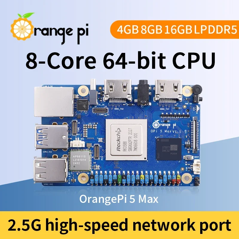 Komputer jednopłytkowy Orange  – Orange Pi 5 Max Rk3588 recenzja i cena