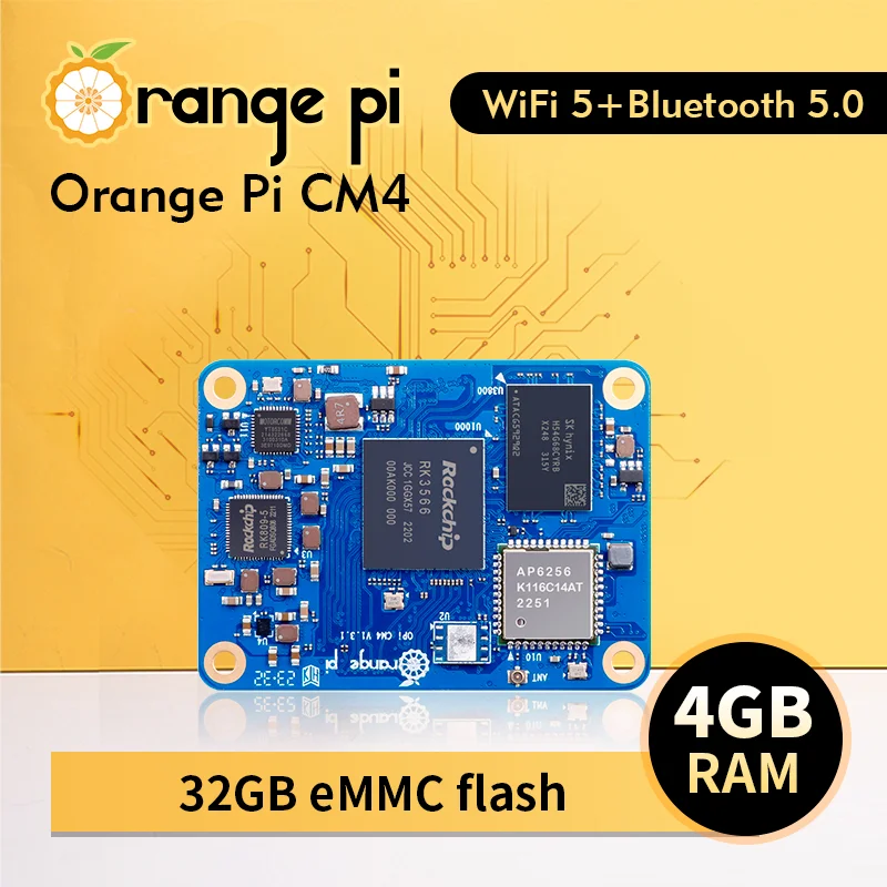 Orange Pi CM4 4GB RAM 32GB EMM – Compute Module 4 32Gb Wifi recenzja i cena